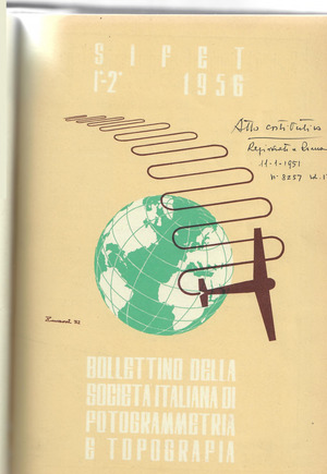 Copertina edizione Bollettino SIFET n.1 Anno 1956